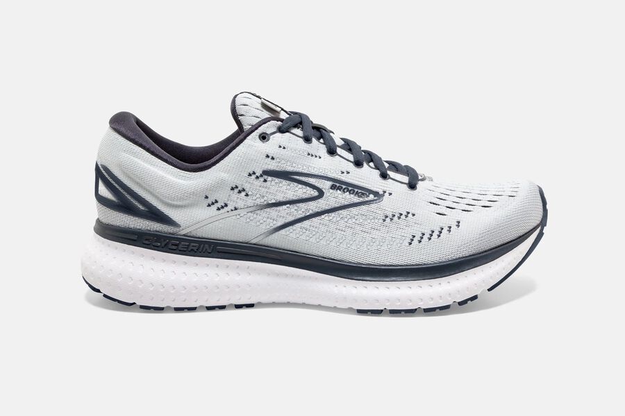 Brooks Glycerin 19 Road Löparskor Dam - Vita/Grå - 0129-XBSHV